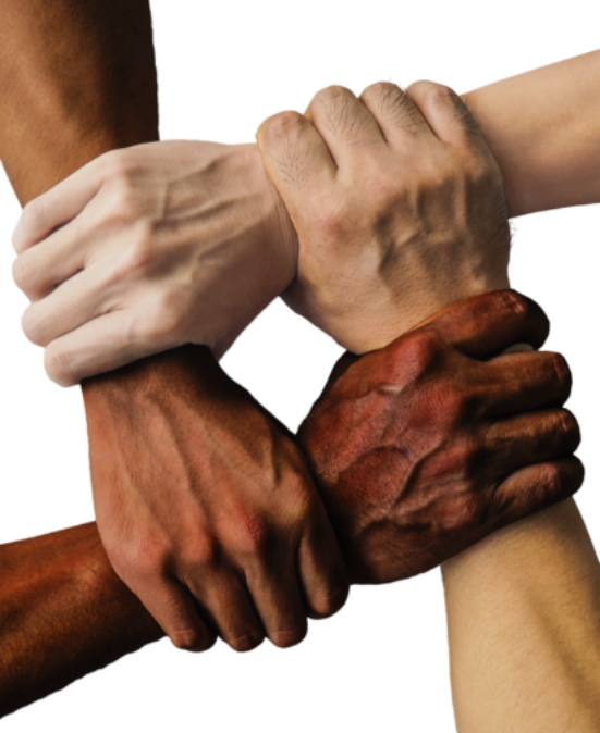 Communauté, mains liees entre elles