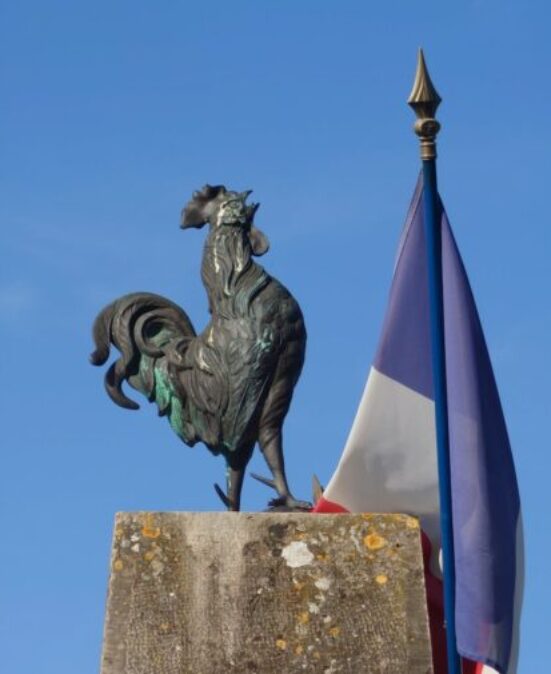 french national symbol gallic rooster statue